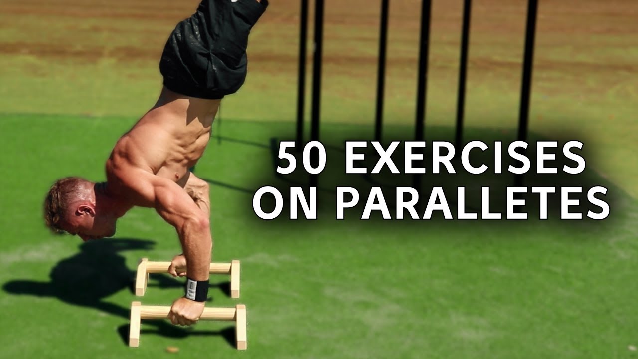 50 Calisthenics Exercises On Parallettes! (IMPLEMENT THESE TO PROGRESS)