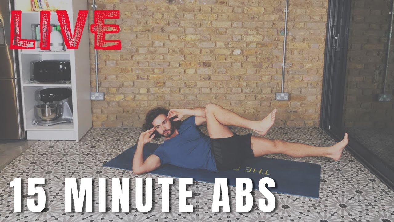 15 Minute Live Abs Workout | The Body Coach