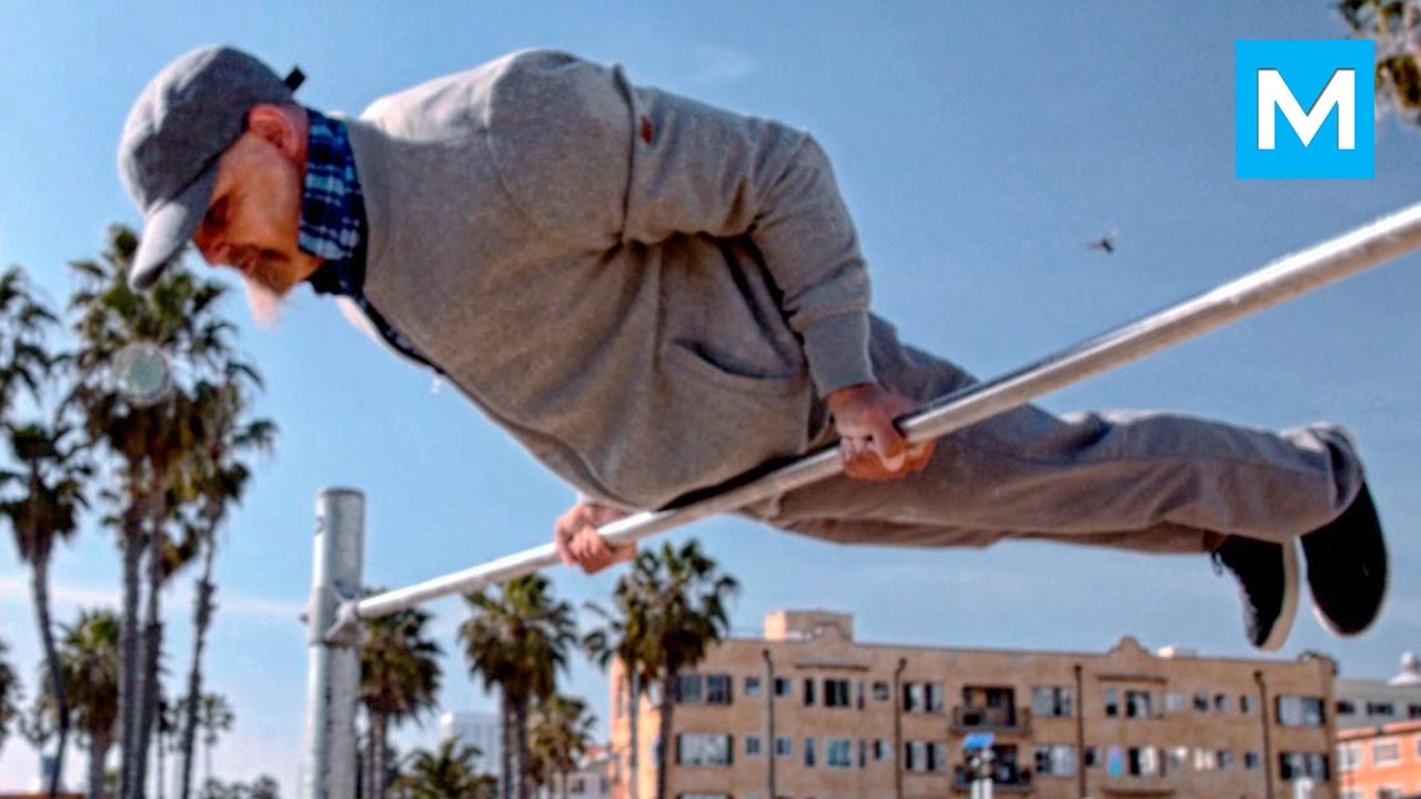 Old Man Street Workout Prank | Muscle Madness