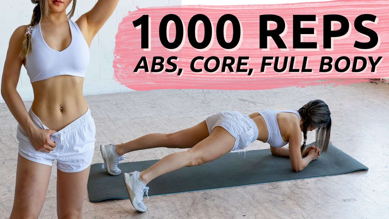 1,000 Reps to burn fat & get ABS | Try this challenge everyday