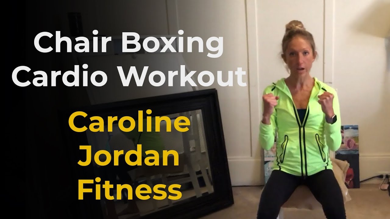 Chair Boxing Cardio Workout. HARD Seated Exercise Video.