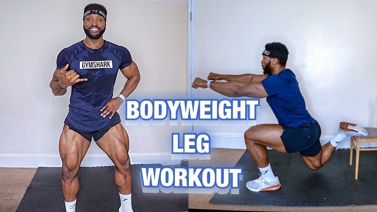 The MOST EFFECTIVE BODYWEIGHT LEG WORKOUT | At HOME | No Equipment