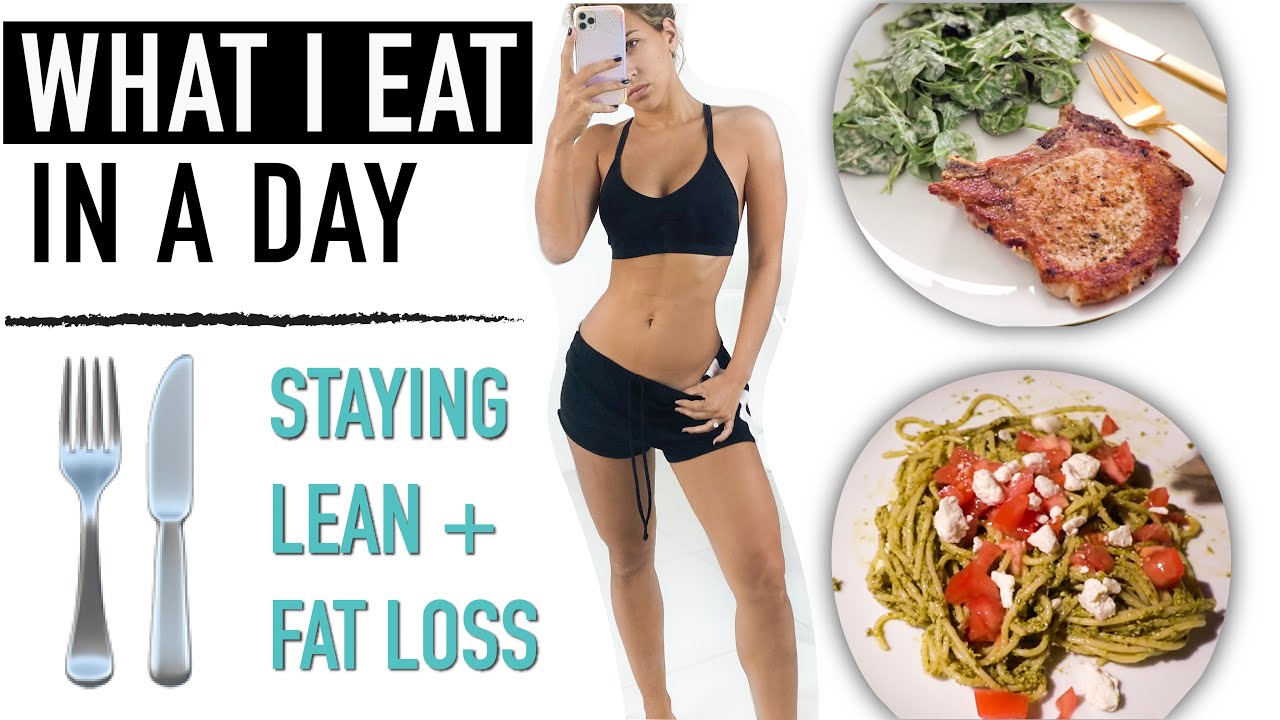 What I eat in a day to LOSE FAT + STAY LEAN - Vicky Justiz