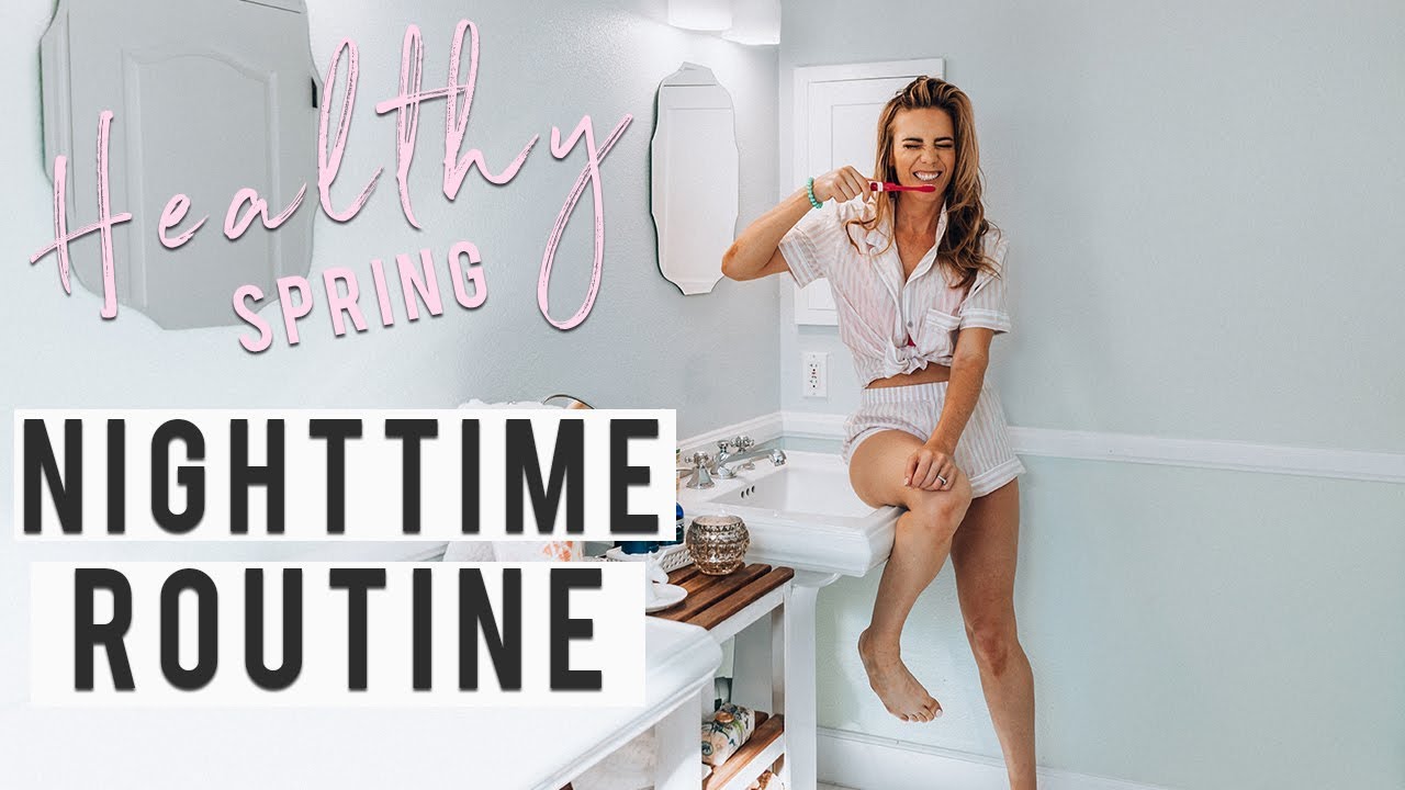 My Real HEALTHY Spring Nighttime Routine 2019 | Life Hacks + Meal Prep