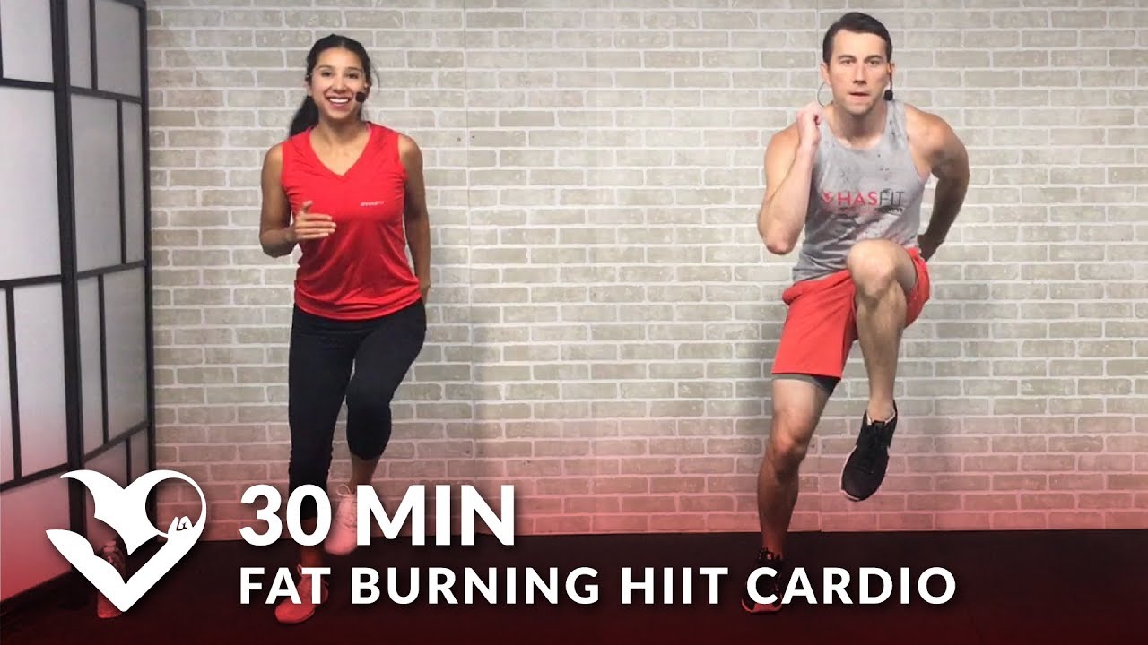 30 Minute Fat Burning HIIT Cardio Workout at Home for Women & Men  30 Min Cardio Workouts