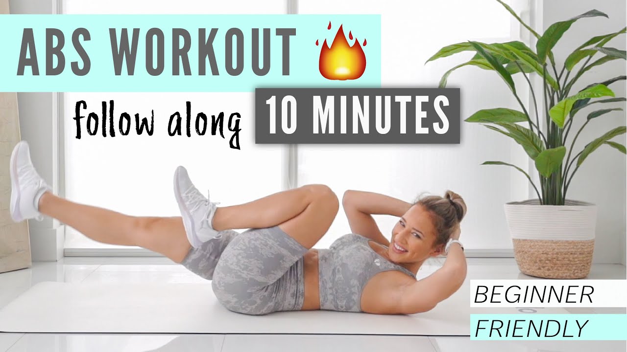 10 MIN AB WORKOUT - Day 1 of TINY WAIST CHALLENGE!