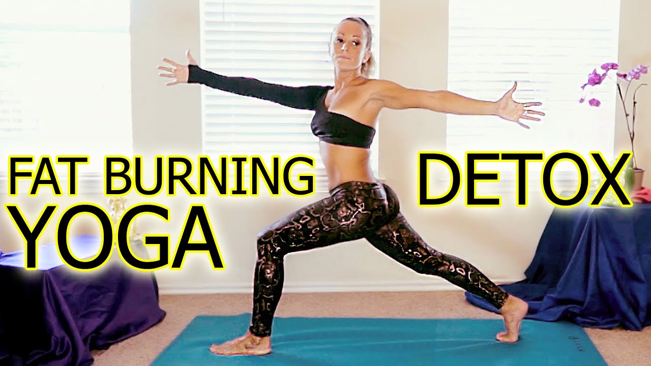 Beginners Yoga Meltdown for Detox & Weight Loss Part 2, Fat Burning Workout Routine