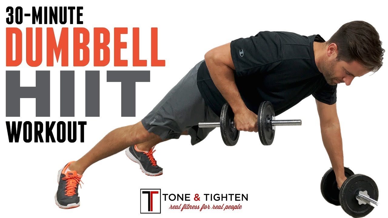 30 Minute Dumbbell HIIT Workout  Strength and Cardio in one amazing workout