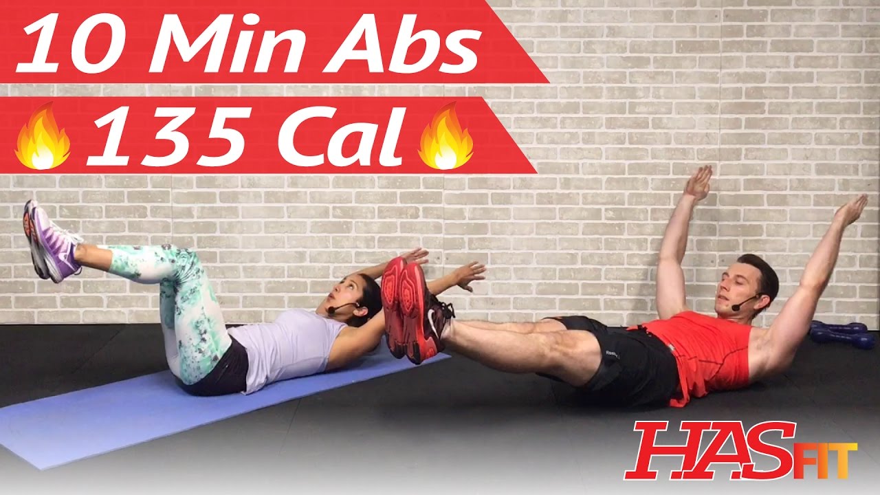 10 Minute Ab Workout at Home  10 Min Abs Workout for Men & Women  Ten Abdominal Exercises