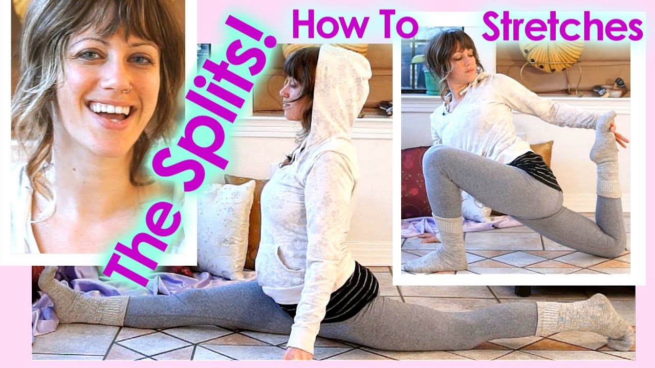 How To Do The Splits Stretches! Flexibility Tutorial & Workout For Cheerleading, Ballet, Yoga