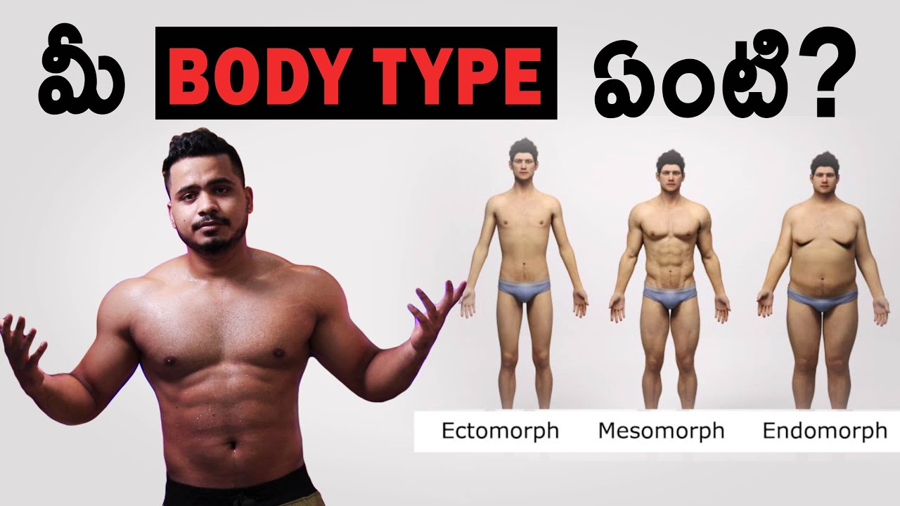 Types Of Men Body In Telugu | Body type Workouts in Telugu | Ectomorph, Mesomorph & Endomorph Telugu