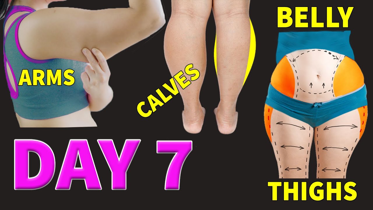 DAY 7 | BELLY + ARMS + THIGHS + CALVES | 14 DAY FULL BODY TRANSFORMATION PROGRAM