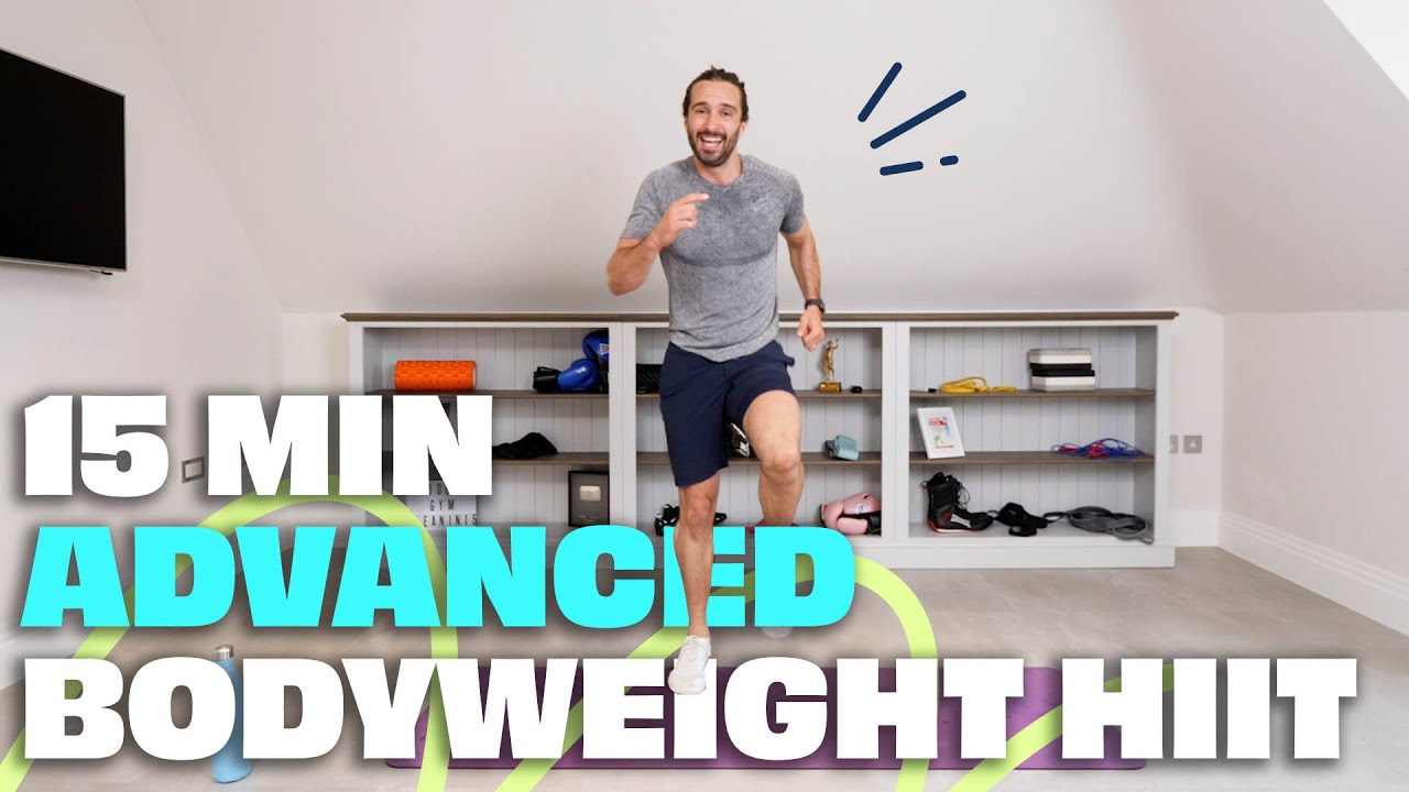 15 Minute Advanced Bodyweight Workout | The Body Coach TV